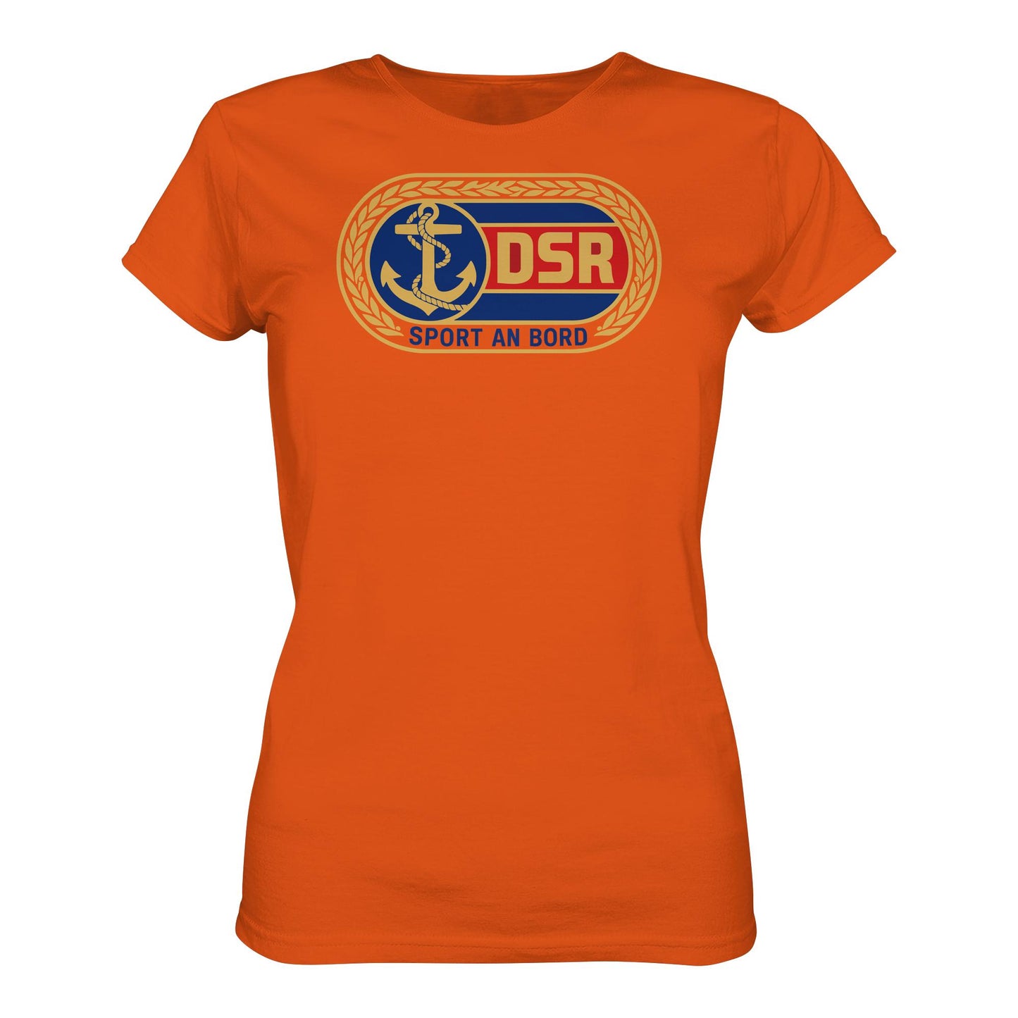 DDR Ostalgie Shirt Mädels • DSR - SPORT AN BORD (ORIGINAL ANSTECKER)