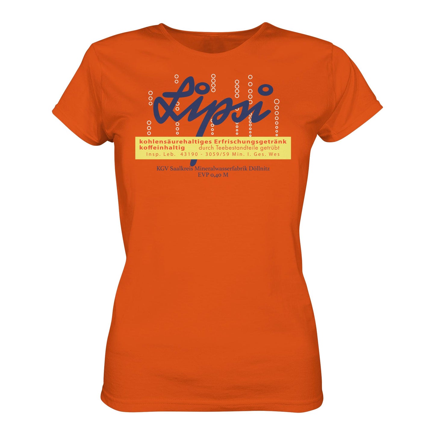 DDR Ostalgie Shirt Mädels • LIPSI ERFRISCHUNGSGETRÄNK - MINERALWASSERFABRIK DÖLLNITZ