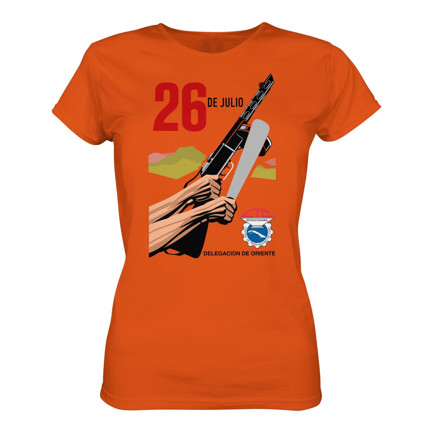 DDR Ostalgie Shirt Mädels • BEWEGUNG DES 26. JULI, KUBA (ORIGINAL POSTER)