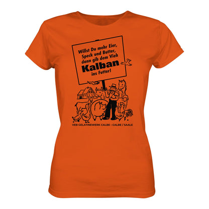 DDR Ostalgie Shirt Mädels • KALBAN, VEB GELATINEWERK CALBE - ORIGINALPLAKAT