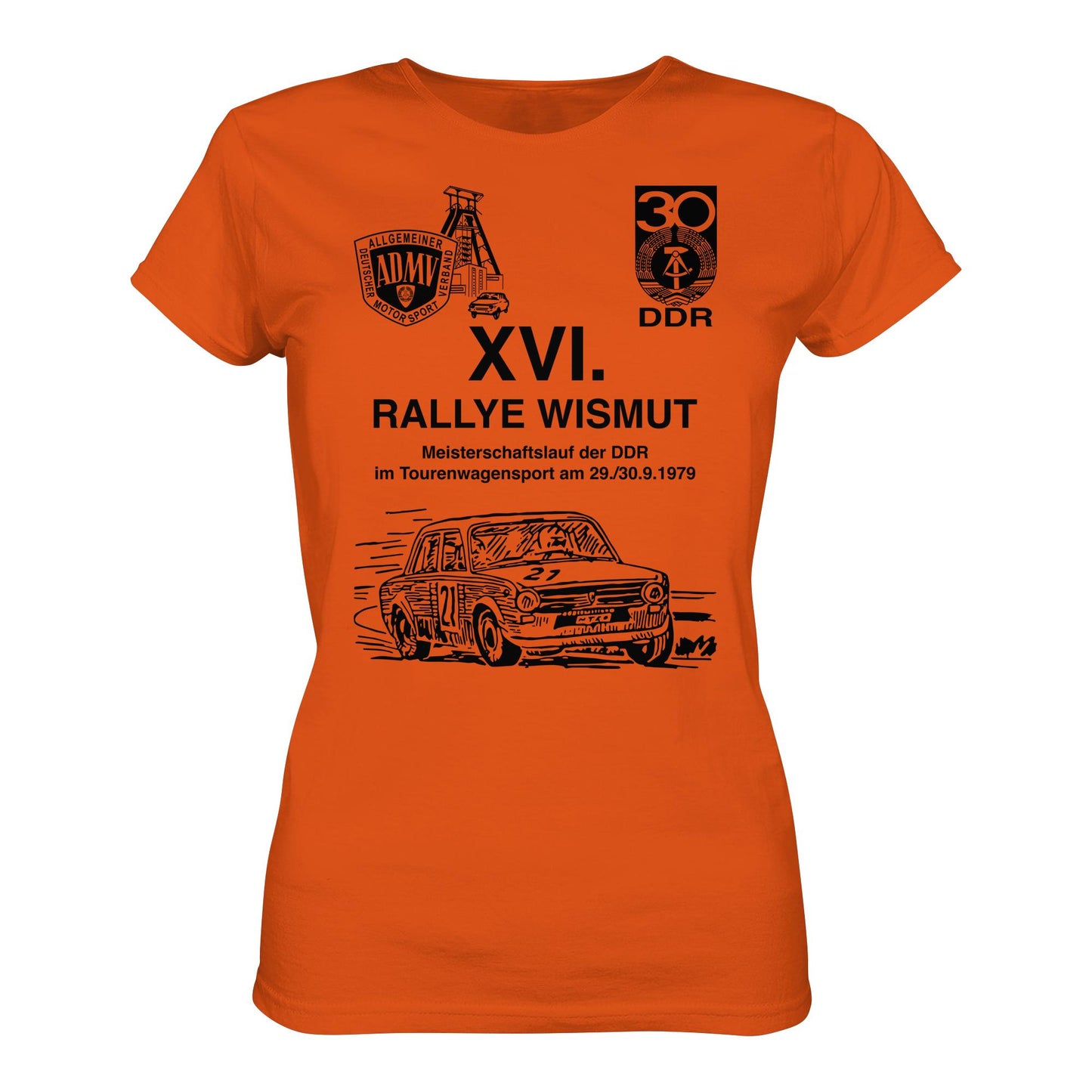 DDR Ostalgie Shirt Mädels • 16. RALLYE WISMUT, MEISTERSCHAFTSLAUF DER DDR - 1979
