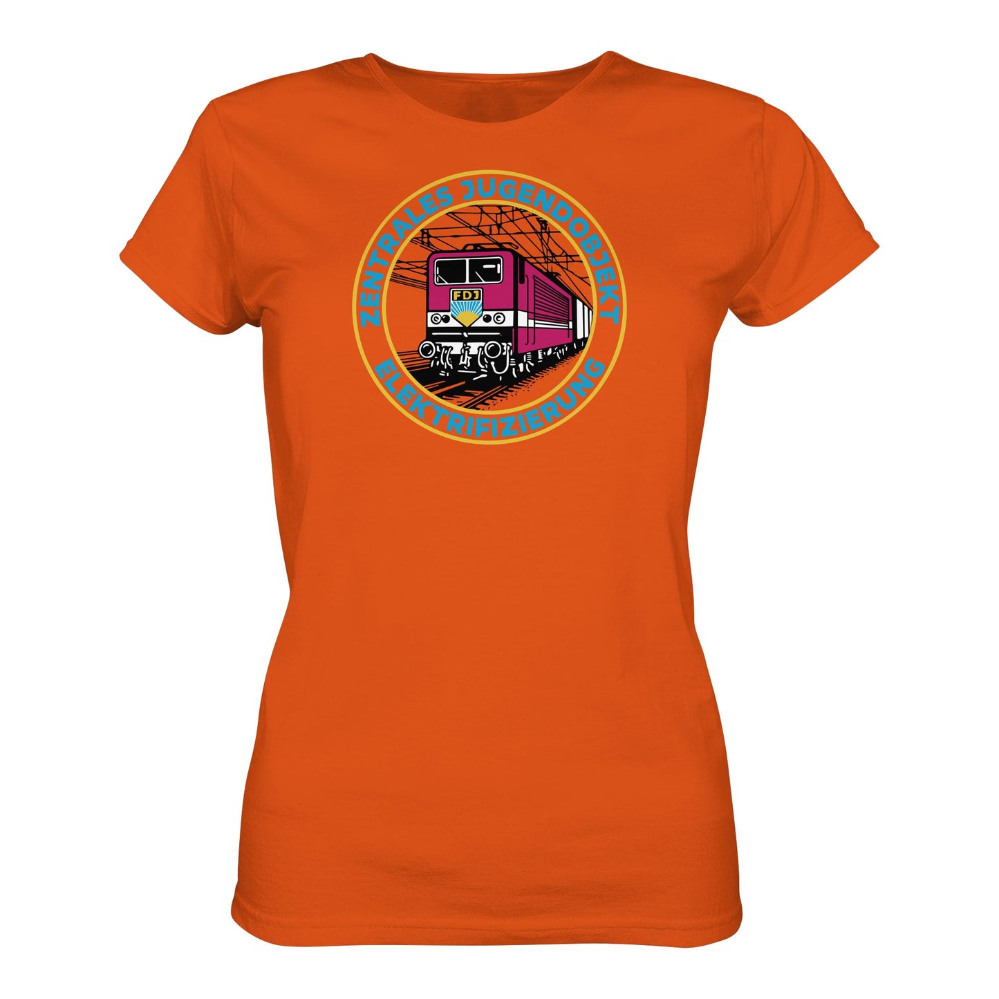 DDR Ostalgie Shirt Mädels • DR - FDJ ZENTRALES JUGENDOBJEKT ELEKTRIFIZIERUNG