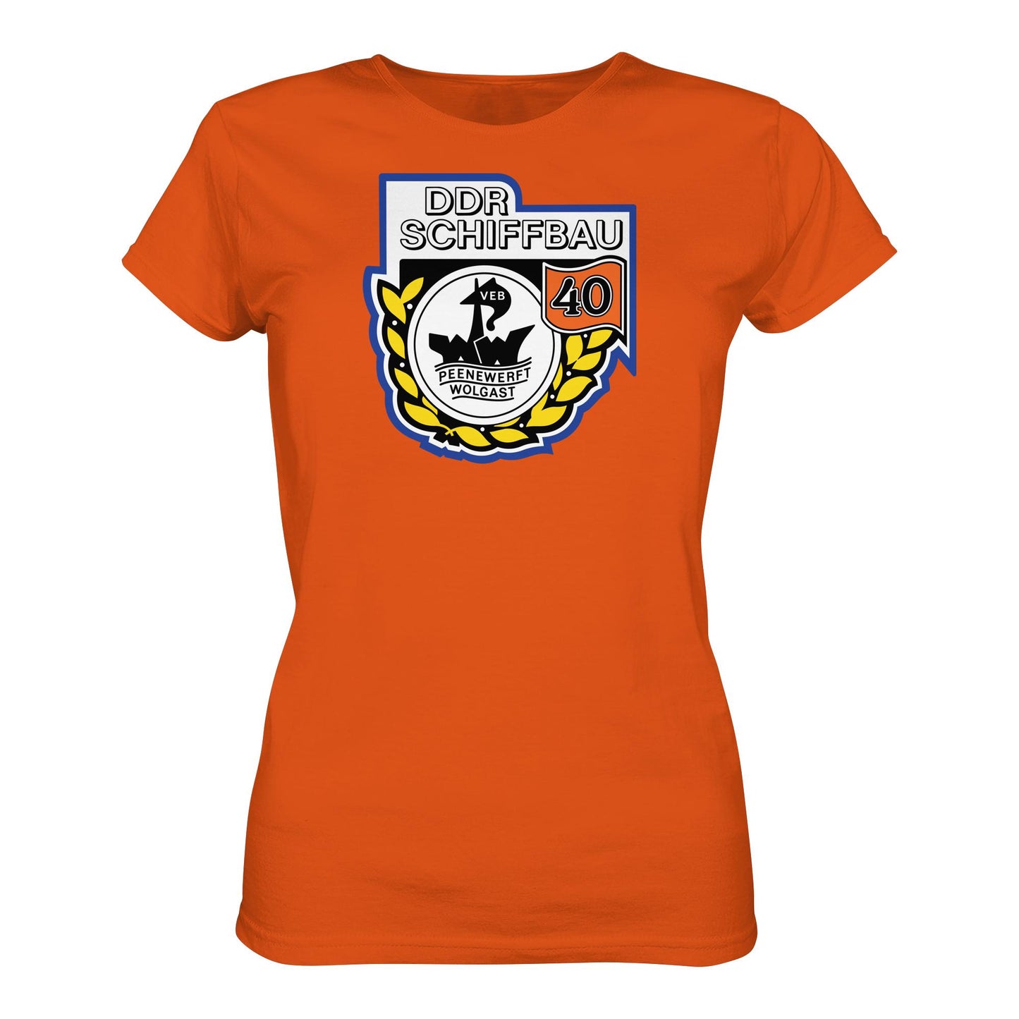 DDR Ostalgie Shirt Mädels • VEB PEENEWERFT WOLGAST, DDR SCHIFFBAU
