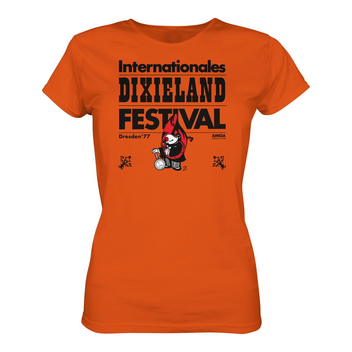 DDR Ostalgie Shirt Mädels • INTERNATIONALES DIXIELAND FESTIVAL DRESDEN 1977