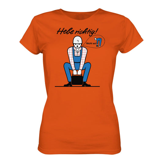 DDR Ostalgie Shirt Mädels • HEBE RICHTIG! (ORIGINAL SCHILD)