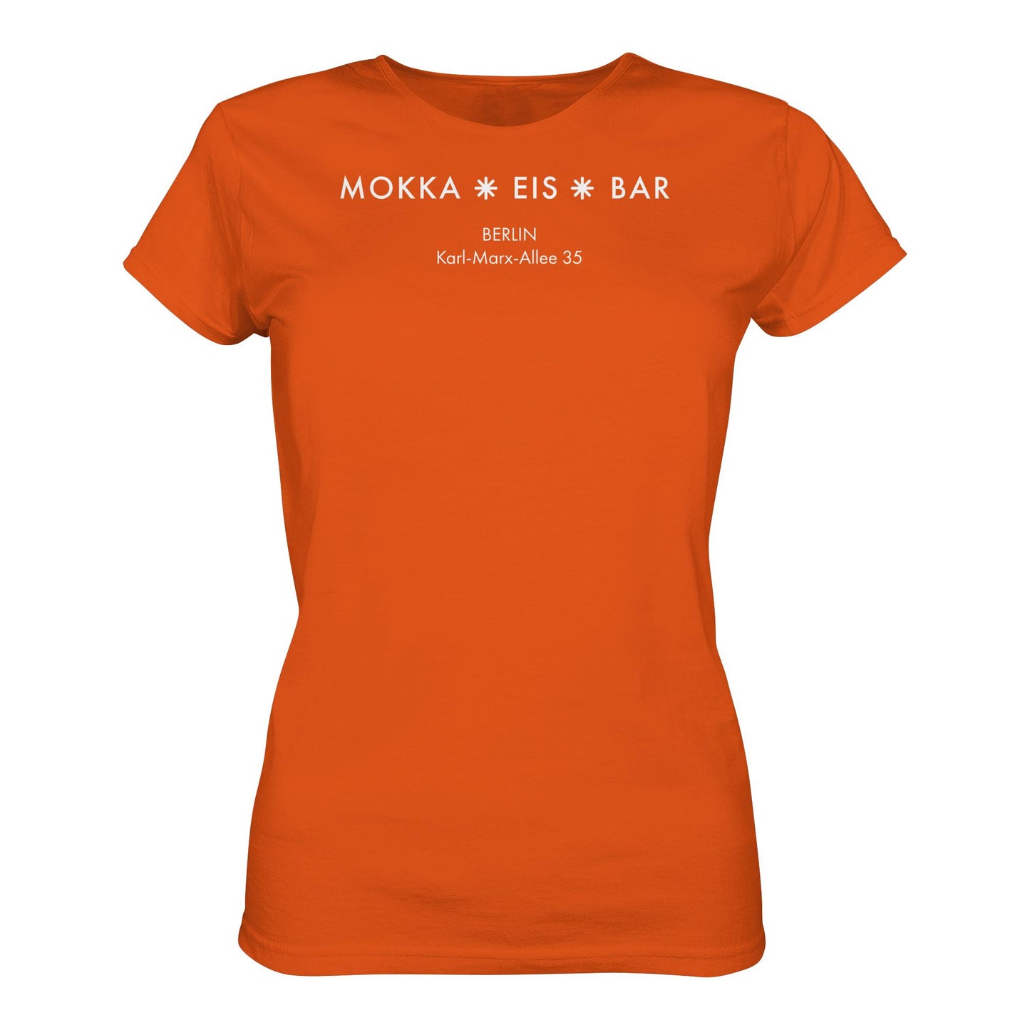 DDR Ostalgie Shirt Mädels • MOKKA EIS BAR BERLIN (ORIGINAL SEITENLOGO)