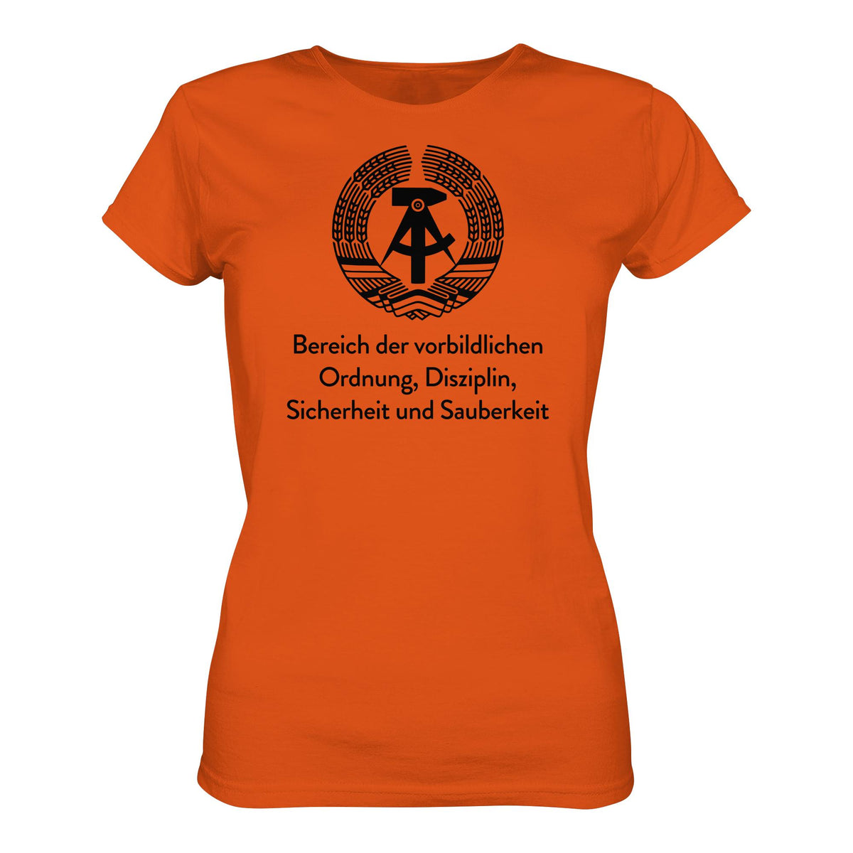 DDR Ostalgie Shirt Mädels • BEREICH DER VORBILDLICHEN ORDNUNG (ORIGINAL SCHILD)