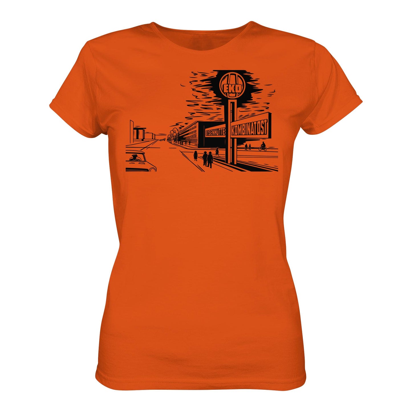 DDR Ostalgie Shirt Mädels • EISENHÜTTENKOMBINAT OST (EKO) - ORIGINAL POSTSTEMPEL