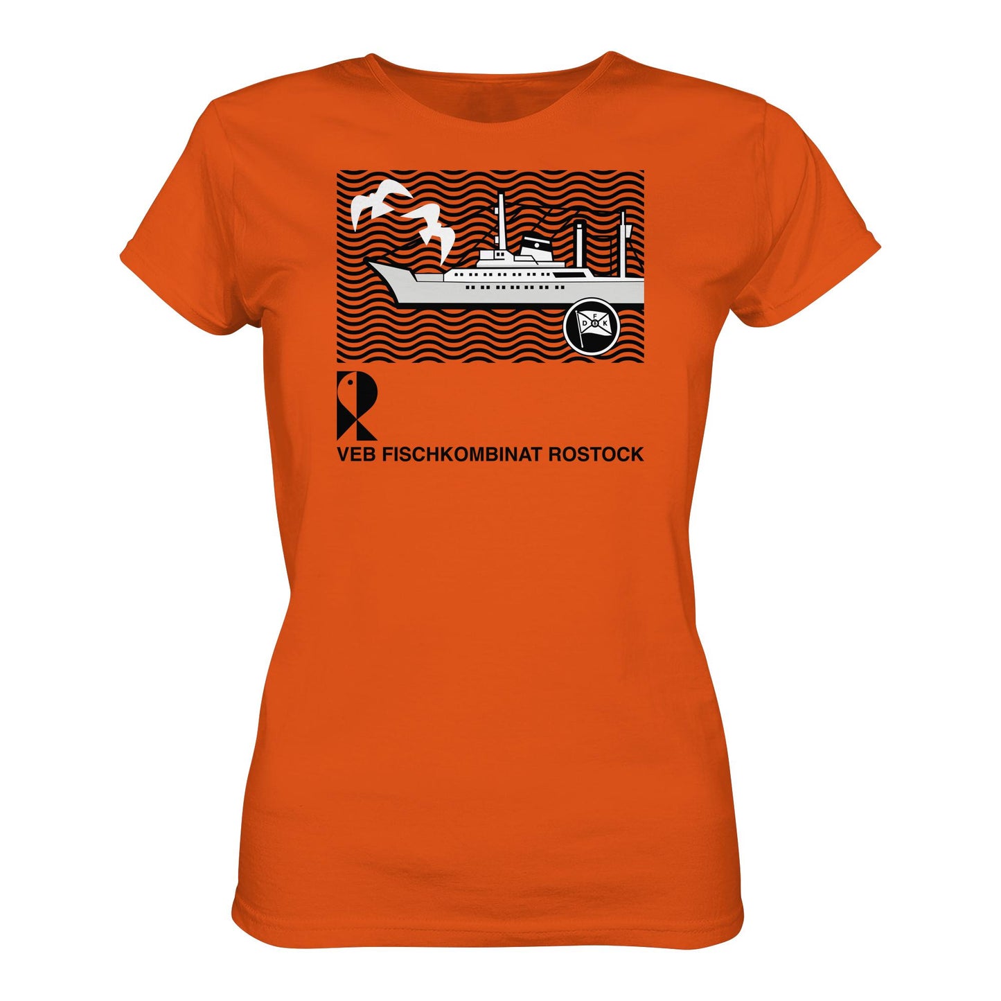 DDR Ostalgie Shirt Mädels • VEB FISCHKOMBINAT ROSTOCK
