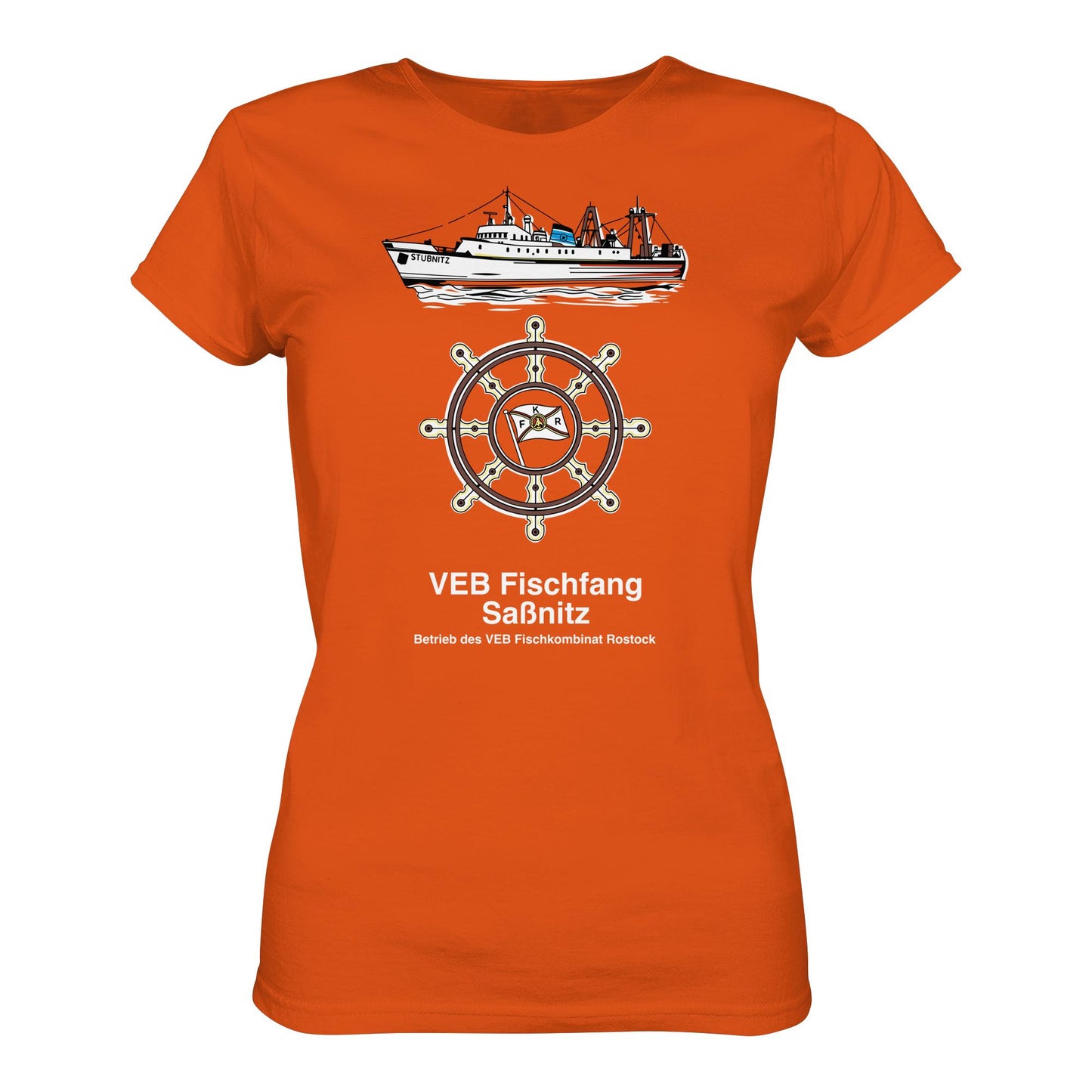 DDR Ostalgie Shirt Mädels • VEB FISCHFANG SASSNITZ - Ladies Premium Shirt