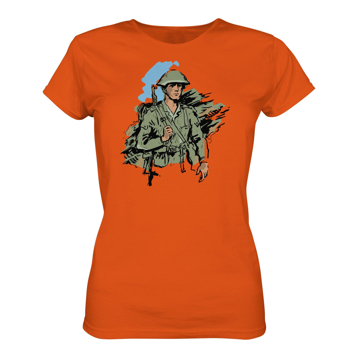 DDR Ostalgie Shirt Mädels • NVA-SOLDAT (ORIGINAL-ILLUSTRATION)
