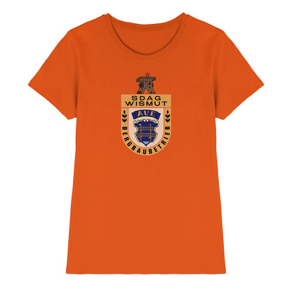DDR Ostalgie Shirt Mädels • SDAG WISMUT AUE - ABZEICHEN