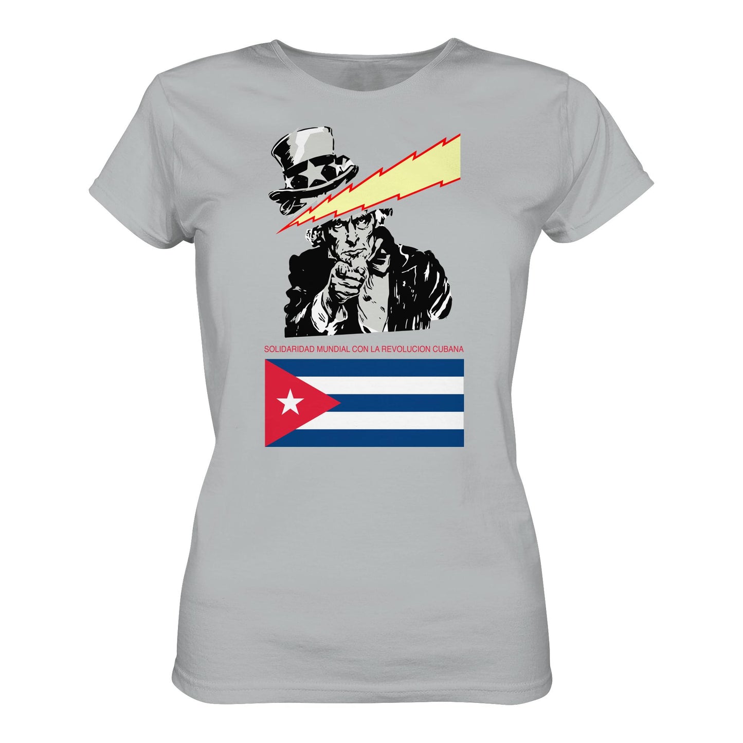 DDR Ostalgie Shirt Mädels • SOLIDARITÄT MIT DER KUBANISCHEN REVOLUTION (ORIGINAL POSTER)