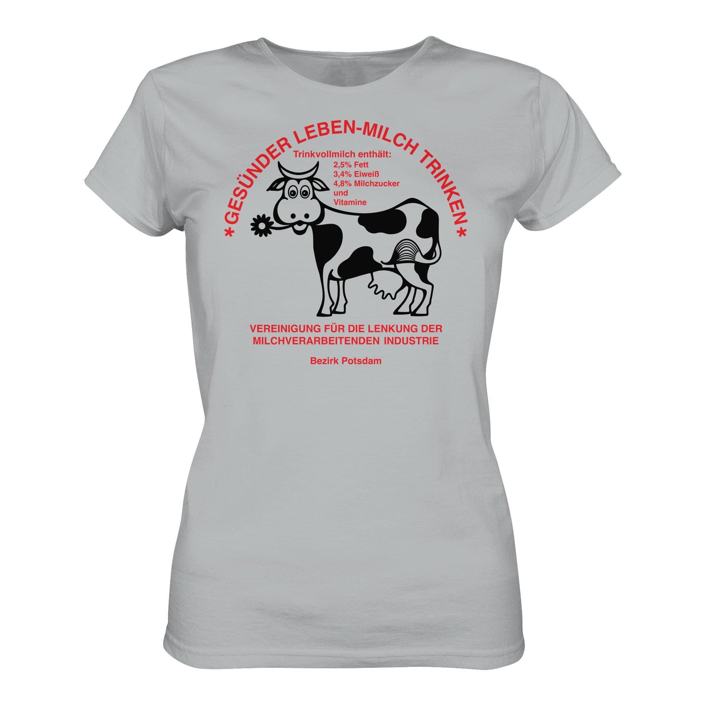 DDR Ostalgie Shirt Mädels • GESÜNDER LEBEN - MILCH TRINKEN, POTSDAM