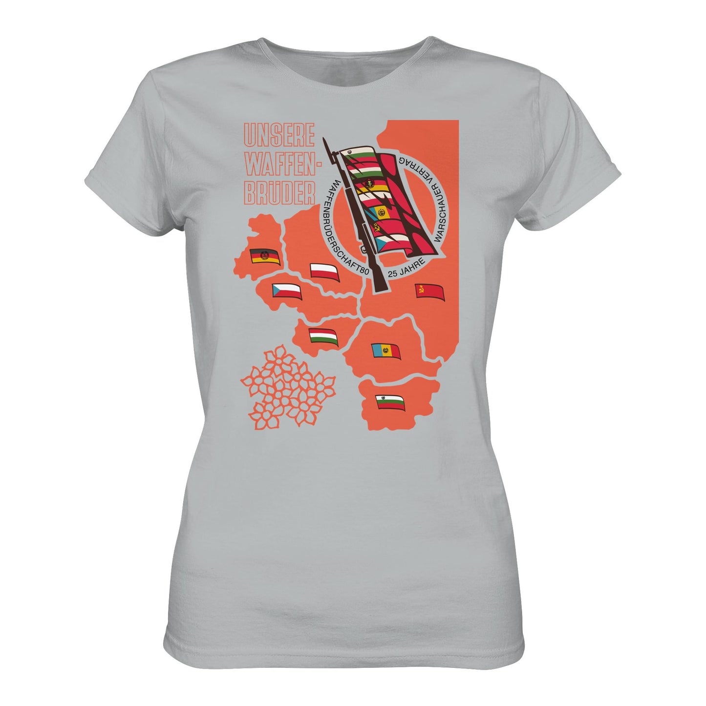 DDR Ostalgie Shirt Mädels • WAFFENBRÜDERSCHAFT80 - WARSCHAUER VERTRAG
