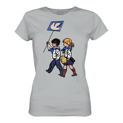 DDR Ostalgie Shirt Mädels • KLEINE WEISSE FRIEDENSTAUBE - ILLUSTRATION UNSERE FIBEL