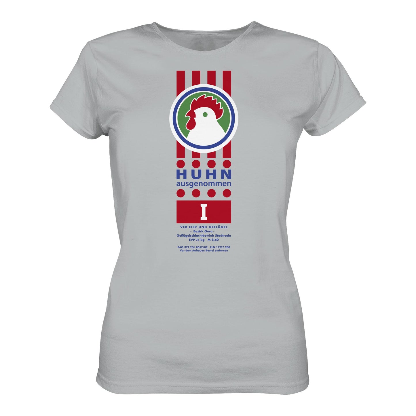 DDR Ostalgie Shirt Mädels • HUHN AUSGENOMMEN - VEB EIER UND GEFLÜGEL GERA