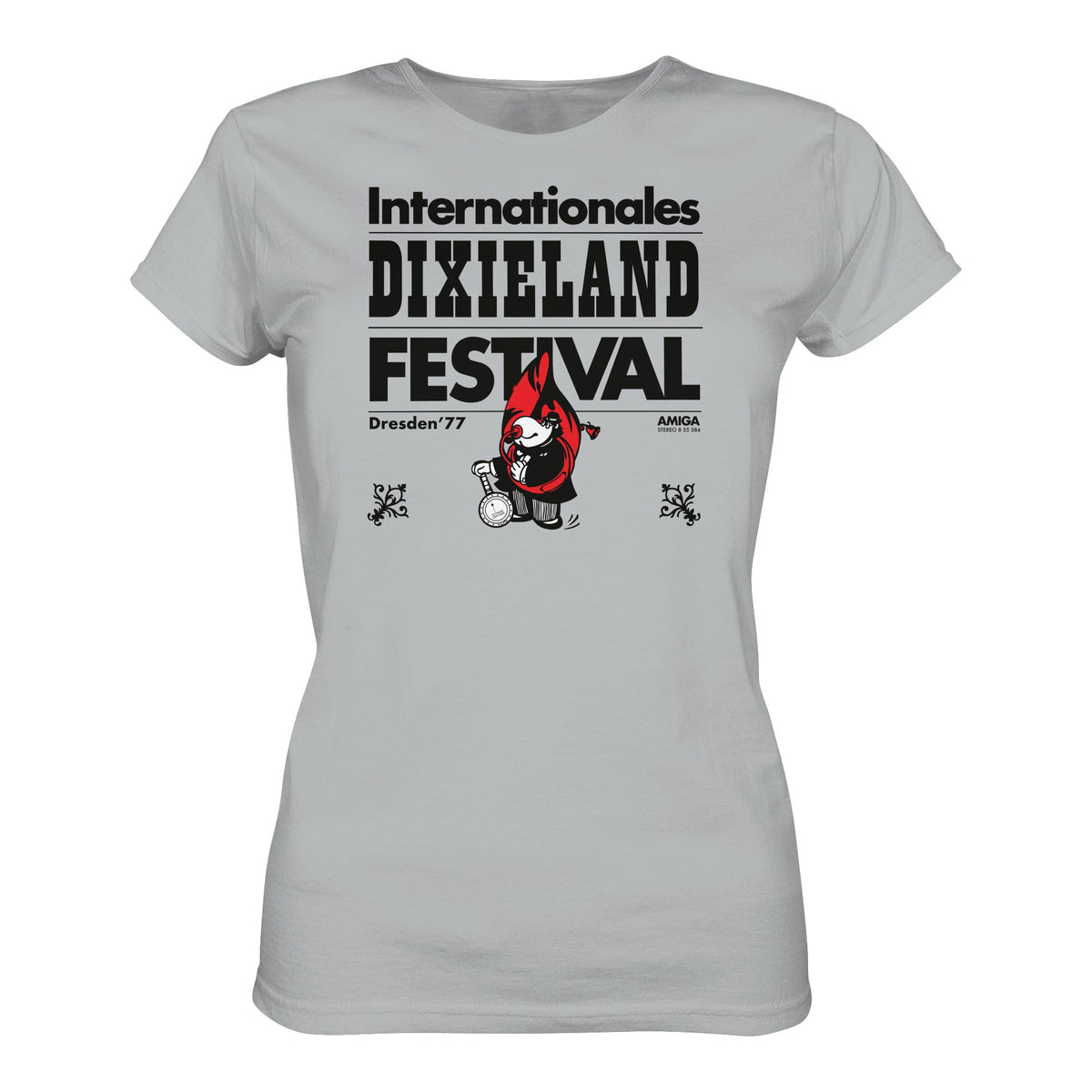 DDR Ostalgie Shirt Mädels • INTERNATIONALES DIXIELAND FESTIVAL DRESDEN 1977