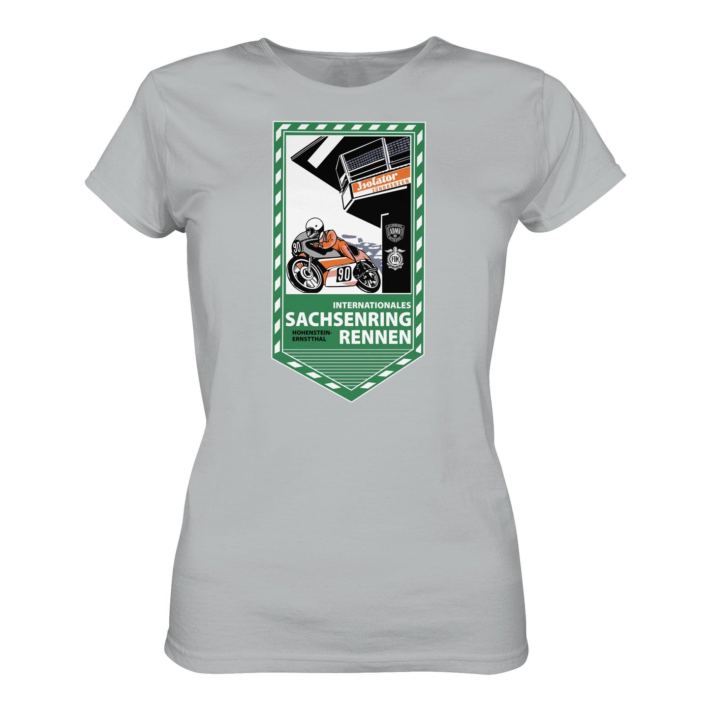 DDR Ostalgie Shirt Mädels • SACHSENRING-RENNEN ZWICKAU 1990 (ORIGINAL-WIMPEL)