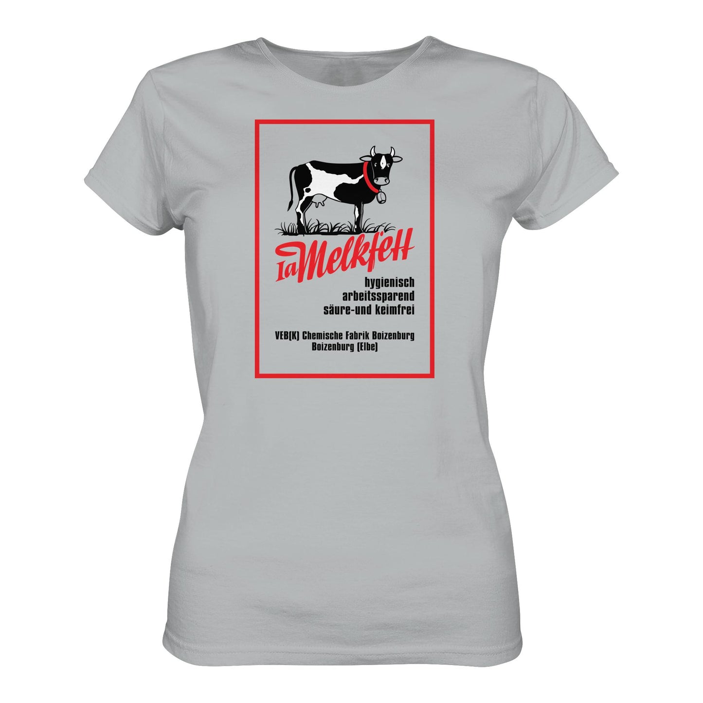 DDR Ostalgie Shirt Mädels • 1A MELKFETT - VEB BOIZENBURG