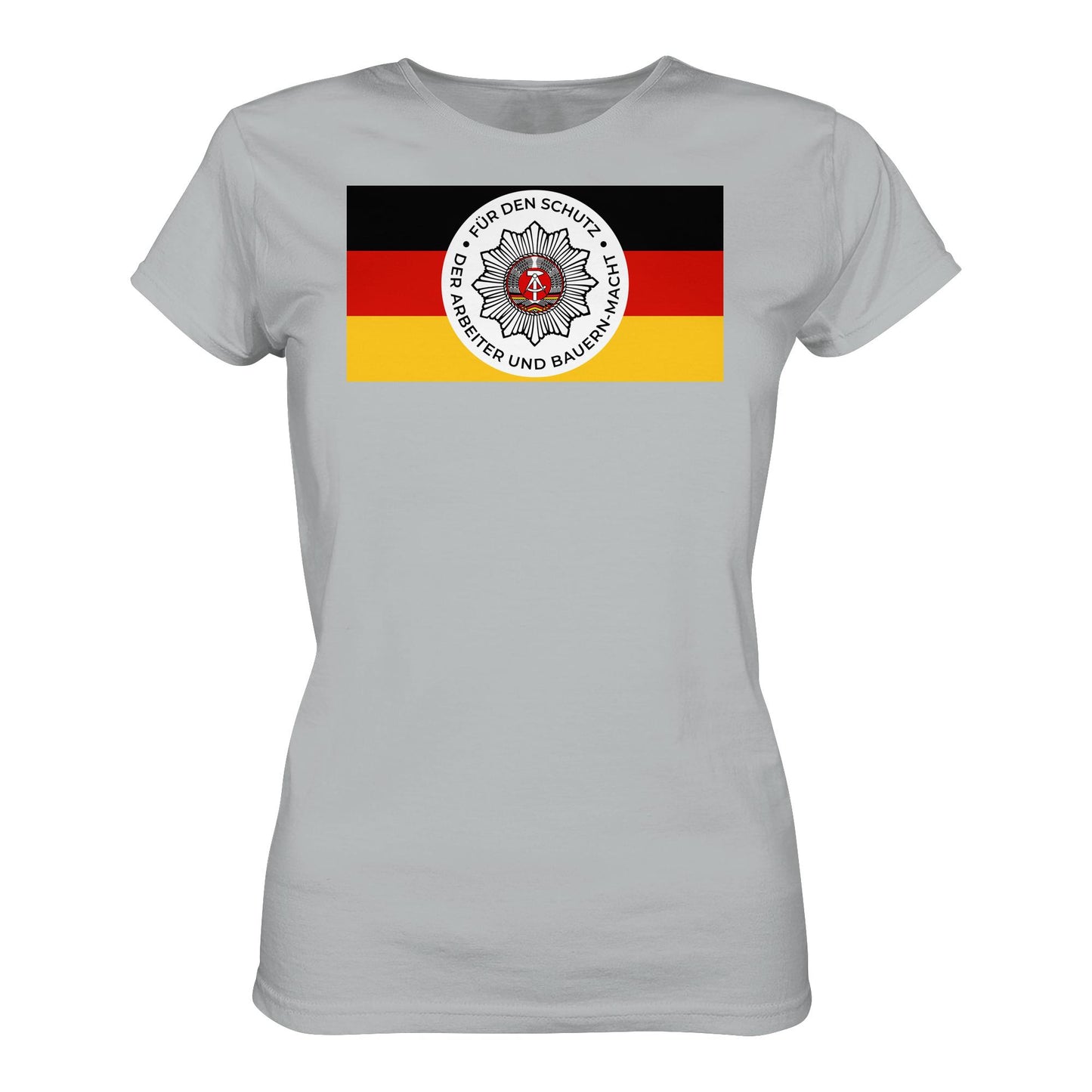 DDR Ostalgie Shirt Mädels • NVA - FÜR DEN SCHUTZ DER ARBEITER- UND BAUERNMACHT (ORIGINAL BANDEROLE)