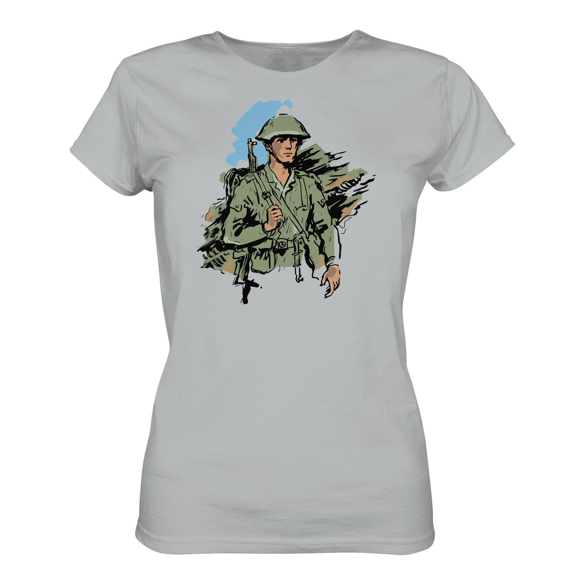 DDR Ostalgie Shirt Mädels • NVA-SOLDAT (ORIGINAL-ILLUSTRATION)