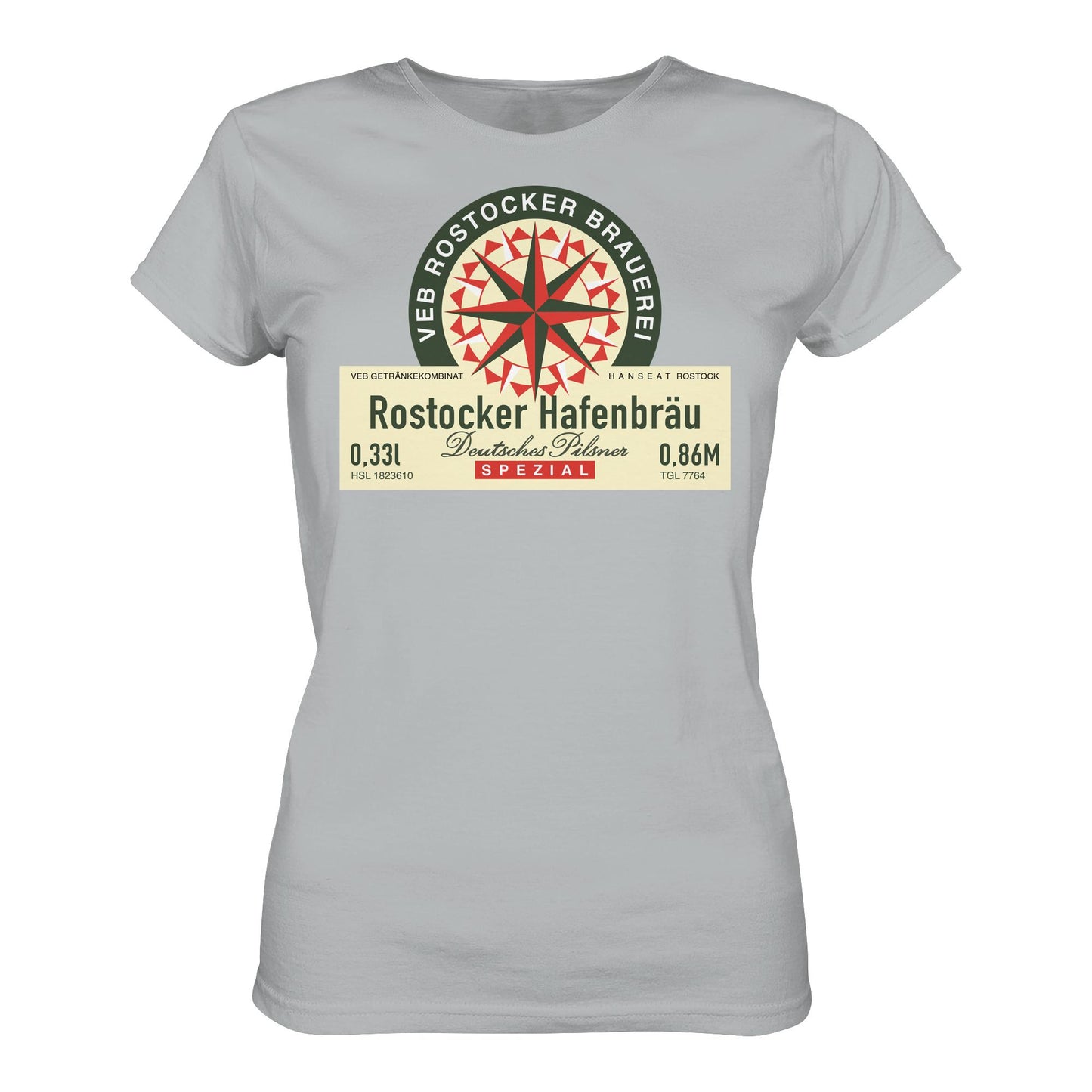 DDR Ostalgie Shirt Mädels • VEB GETRÄNKEKOMBINAT HANSEAT ROSTOCK - HAFENBRÄU
