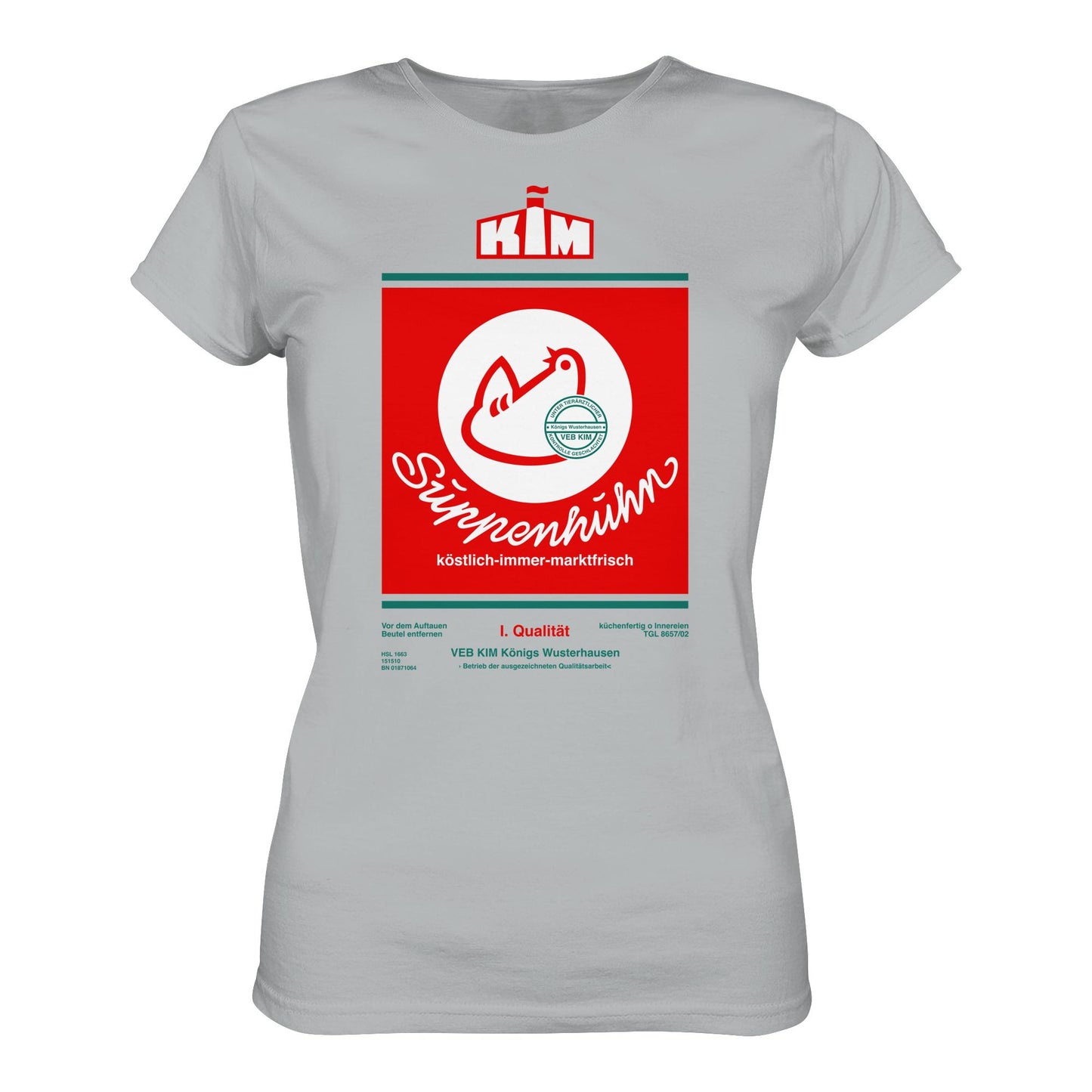 DDR Ostalgie Shirt Mädels • SUPPENHUHN - VEB KIM KÖNIGS WUSTERHAUSEN