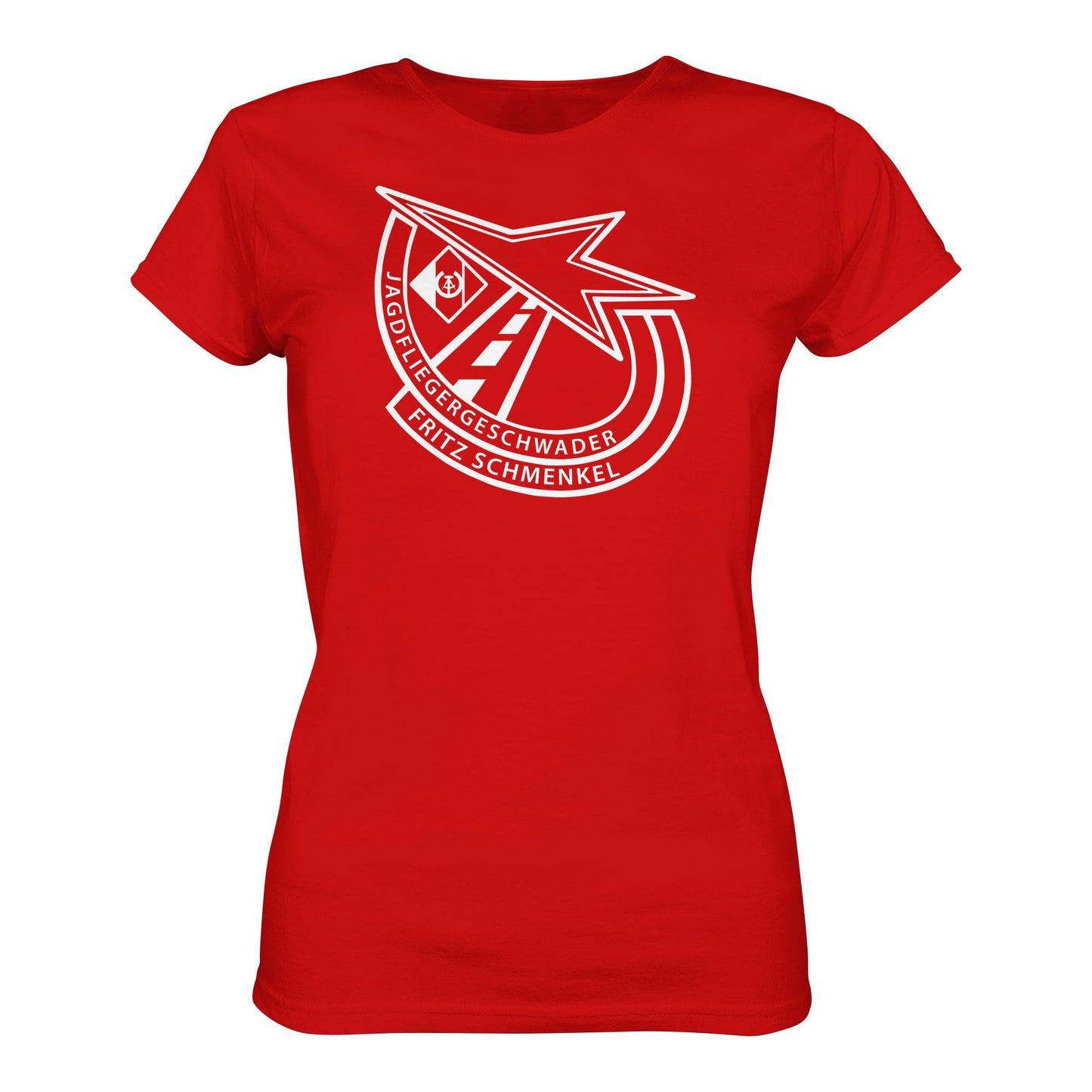 DDR Ostalgie Shirt Mädels • NVA EMBLEM - GESCHWADER FRITZ SCHMENKEL