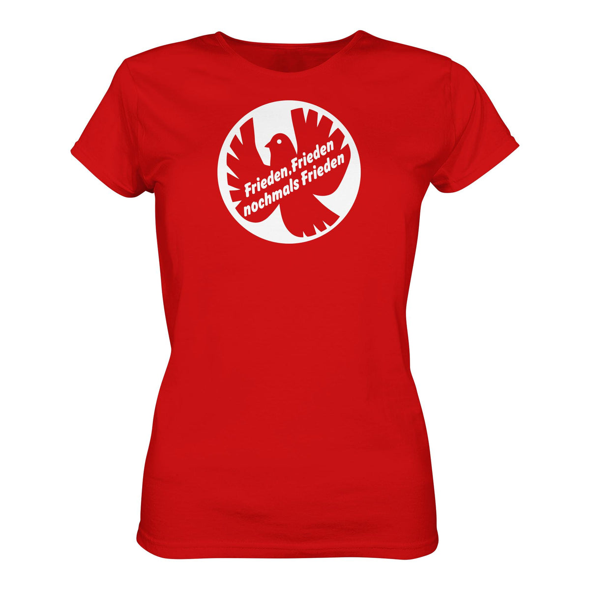 DDR Ostalgie Shirt Mädels • FRIEDEN, FRIEDEN NOCHMALS FRIEDEN (ORIGINAL BANNER)