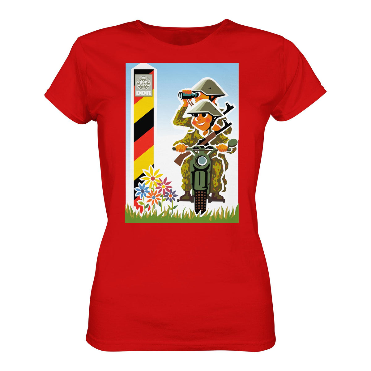 DDR Ostalgie Shirt Mädels • NVA-GRENZTRUPPEN (ORIGINAL-PLAKAT)