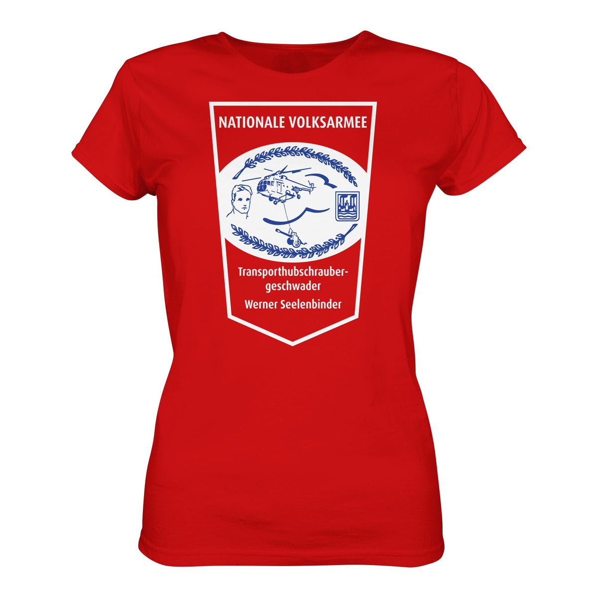 DDR Ostalgie Shirt Mädels • NVA - TRANSPORTHUBSCHRAUBERGESCHWADER WERNER SEELENBINDER