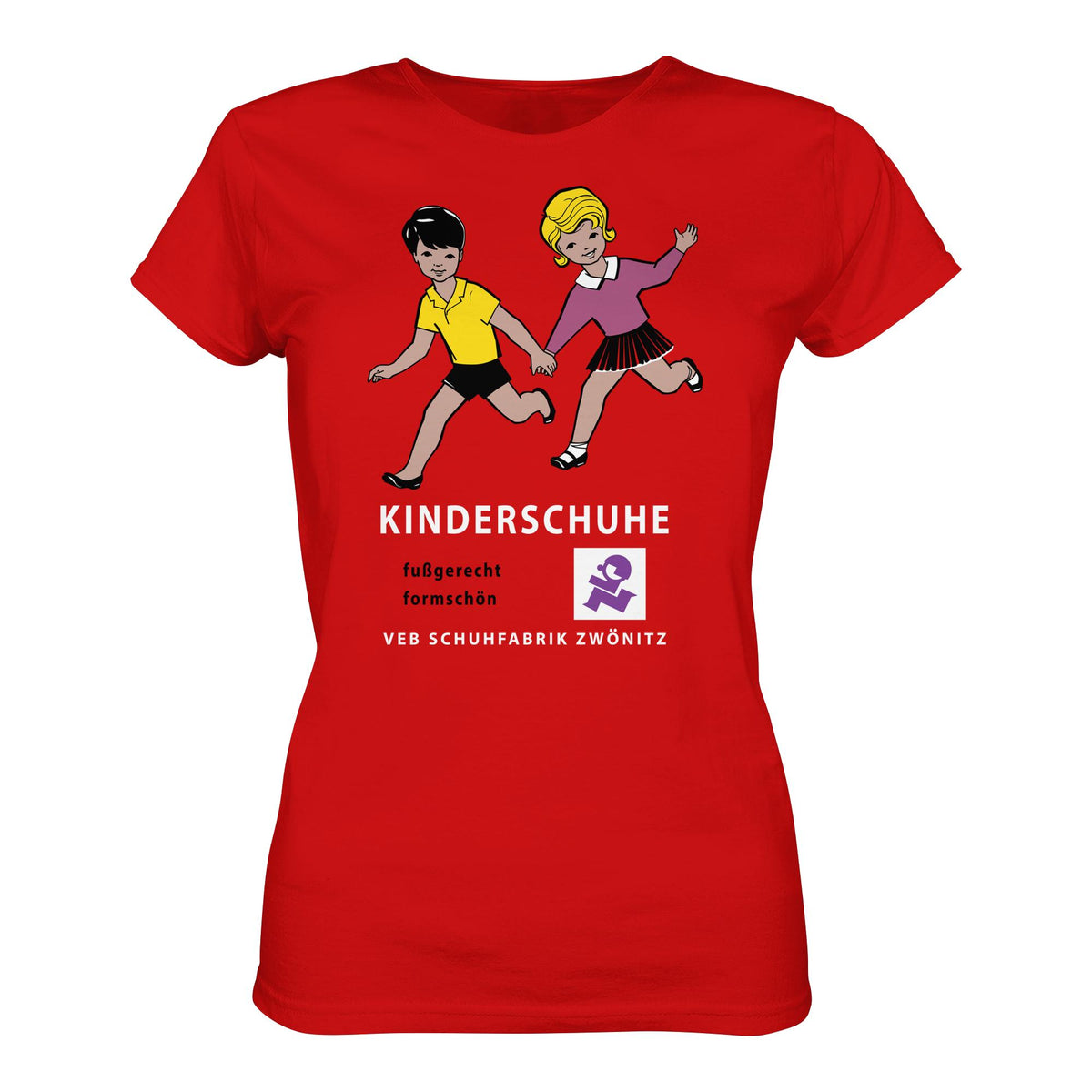 DDR Ostalgie Shirt Mädels • KINDERSCHUHE VEB SCHUHFABRIK ZWÖNITZ