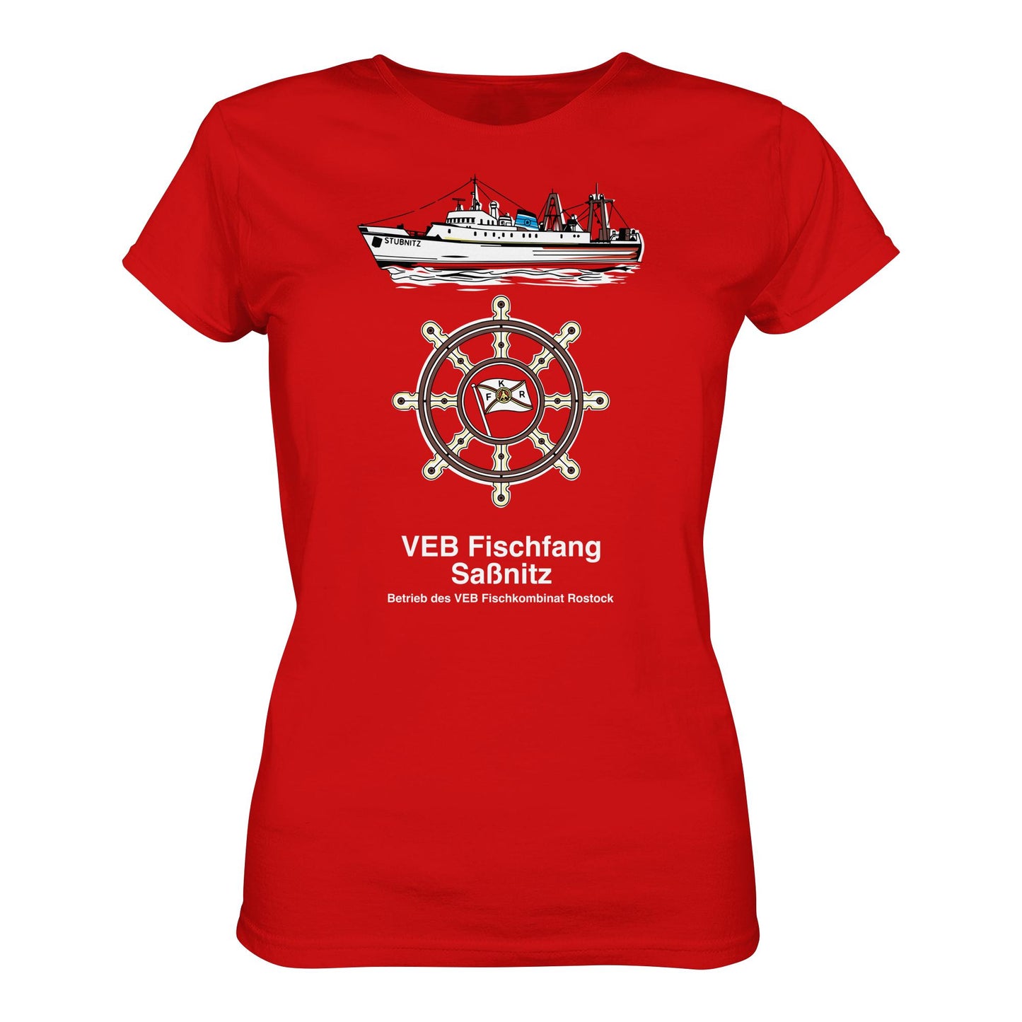 DDR Ostalgie Shirt Mädels • VEB FISCHFANG SASSNITZ - Ladies Premium Shirt