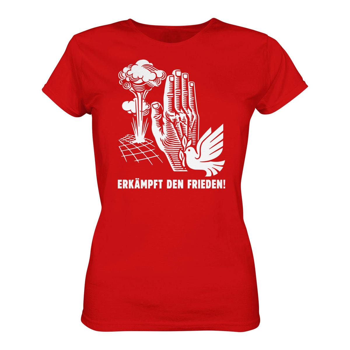 DDR Ostalgie Shirt Mädels • ERKÄMPFT DEN FRIEDEN! (ORIGINAL-PLAKAT)