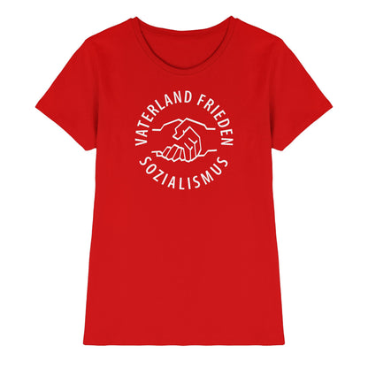 DDR Ostalgie Shirt Mädels • VATERLAND FRIEDEN SOZIALISMUS (DDR LOGO)