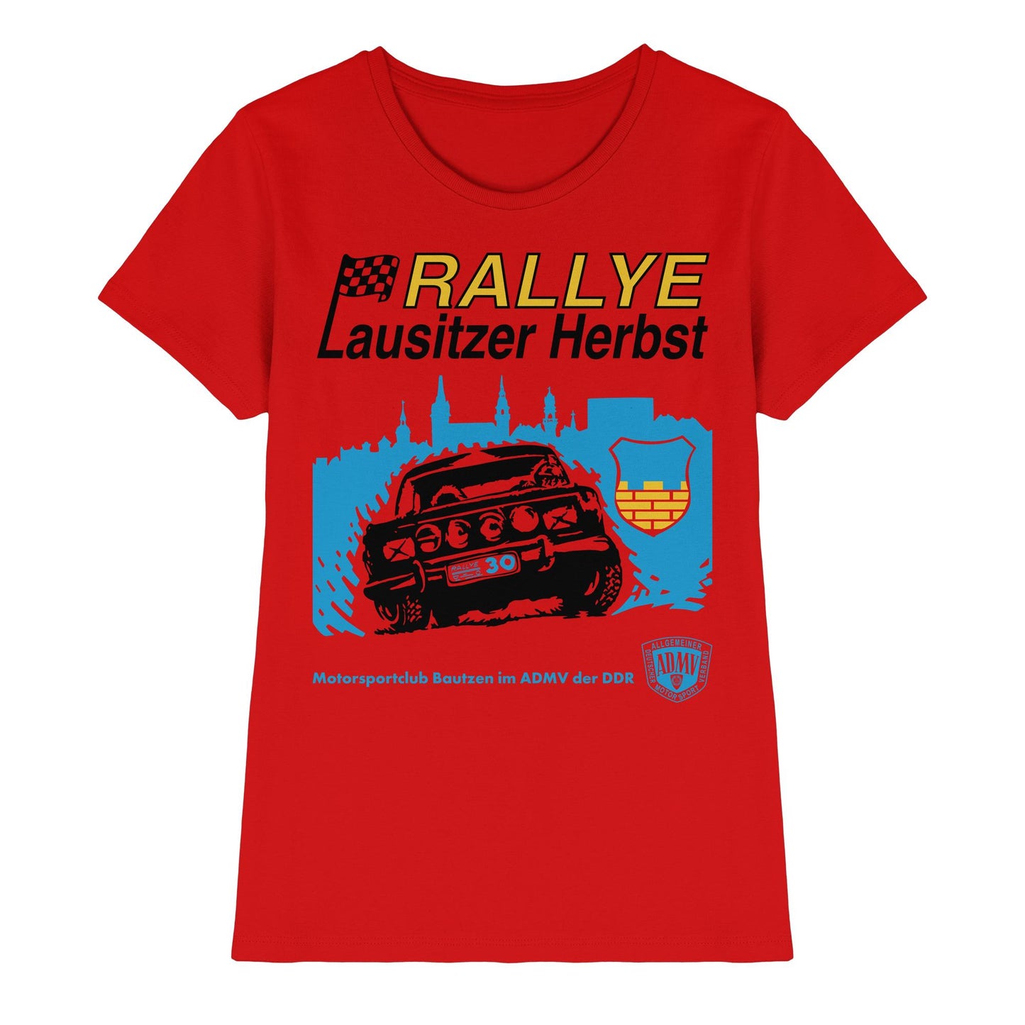 DDR Ostalgie Shirt Mädels • RALLYE LAUSITZER HERBST, MOTORSPORTCLUB BAUTZEN