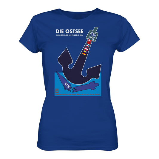 DDR Ostalgie Shirt Mädels • DIE OSTSEE MUSS EIN MEER DES FRIEDENS SEIN, ARBEITERKONFERENZ 1958