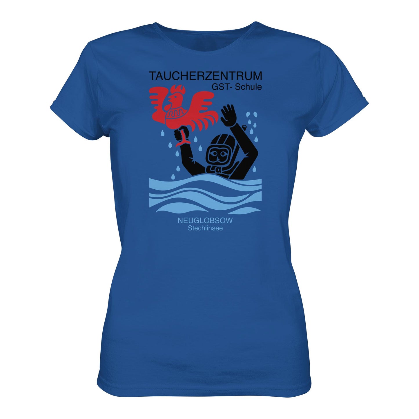 DDR Ostalgie Shirt Mädels • GST-TAUCHSCHULE NEUGLOBSOW STECHLINSEE
