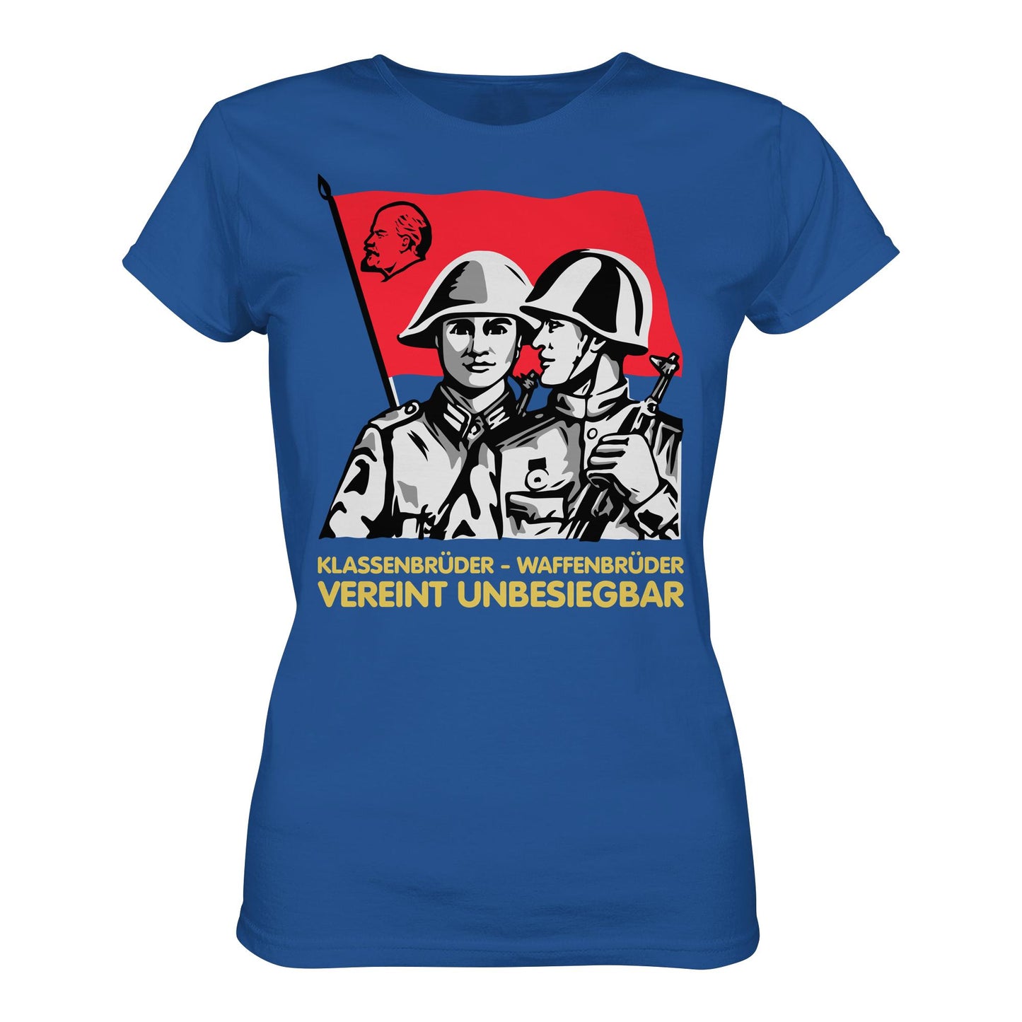 DDR Ostalgie Shirt Mädels • KLASSENBRÜDER WAFFENBRÜDER - VEREINT UNBESIEGBAR (NVA)