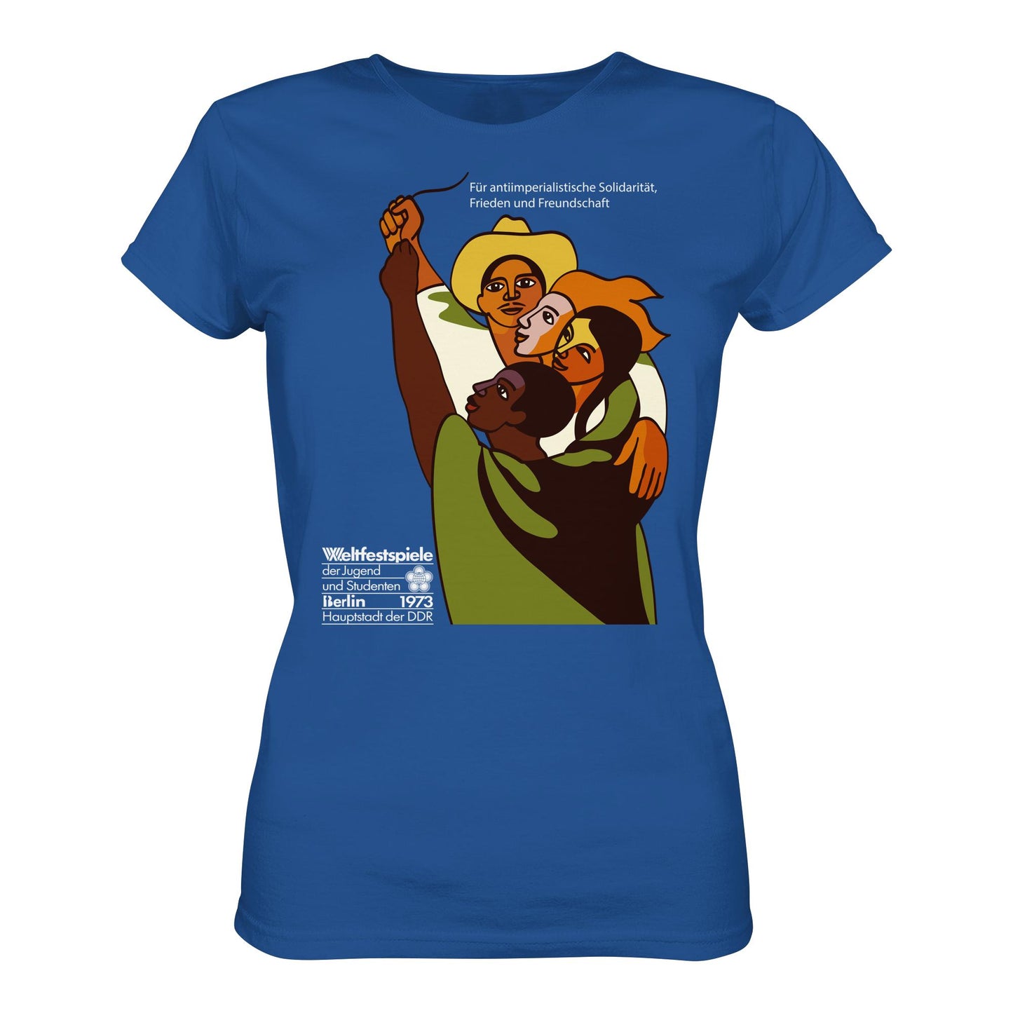 DDR Ostalgie Shirt Mädels • FÜR FRIEDEN UND FREUNDSCHAFT - ORIGINALPOSTER WELTFESTSPIELE BERLIN 1973