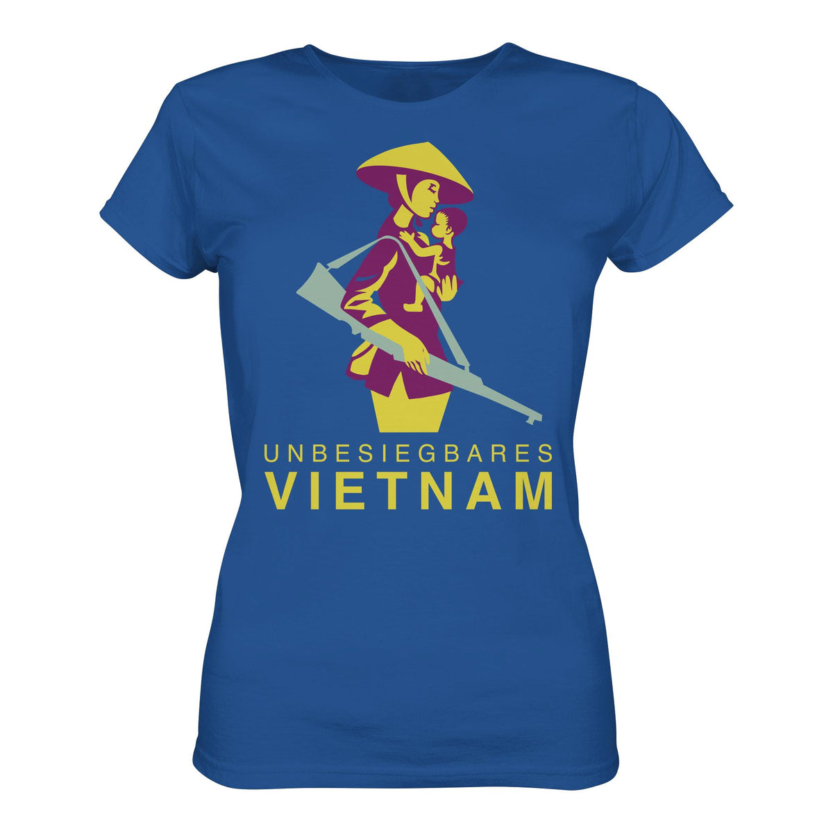 DDR Ostalgie Shirt Mädels • UNBESIEGBARES VIETNAM (DDR-BRIEFMARKE)