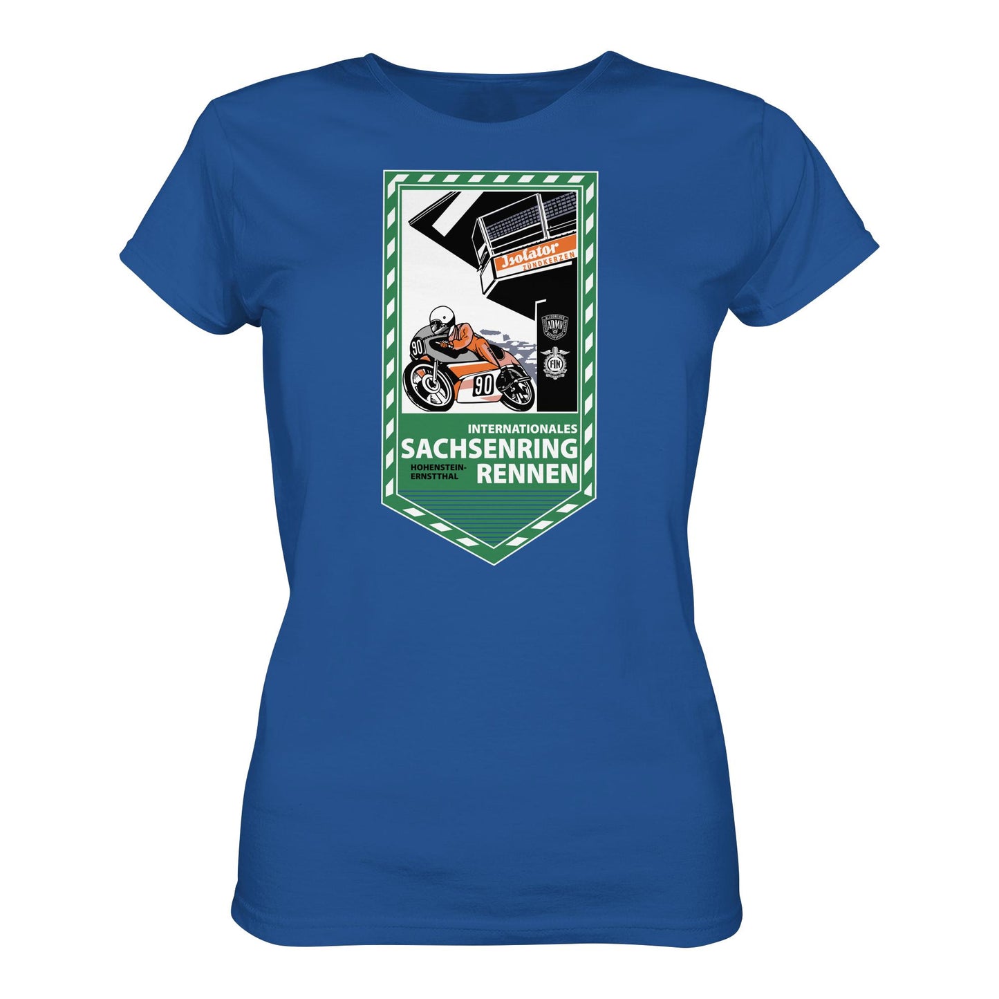 DDR Ostalgie Shirt Mädels • SACHSENRING-RENNEN ZWICKAU 1990 (ORIGINAL-WIMPEL)