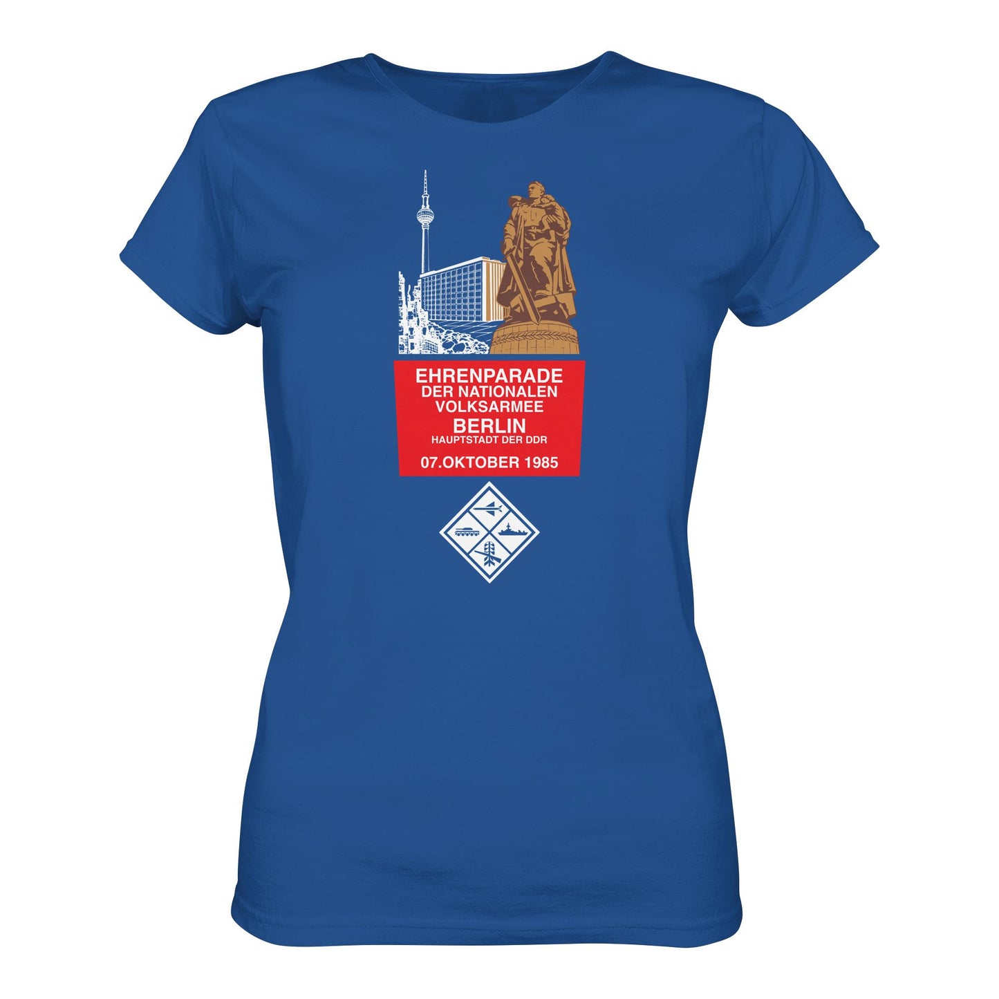 DDR Ostalgie Shirt Mädels • EHRENPARADE DER NVA, 1985 BERLIN (ORIGINALWIMPEL)
