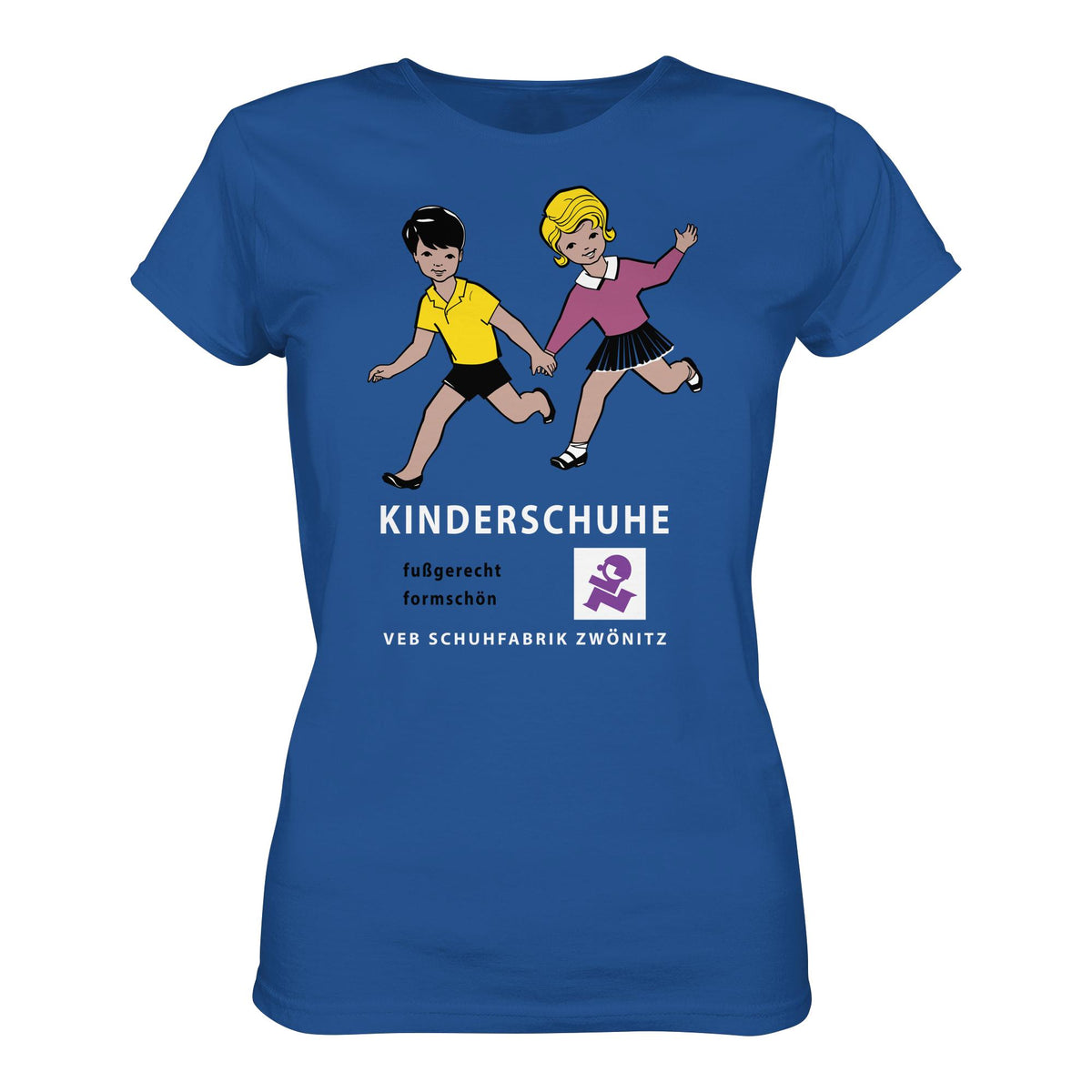 DDR Ostalgie Shirt Mädels • KINDERSCHUHE VEB SCHUHFABRIK ZWÖNITZ