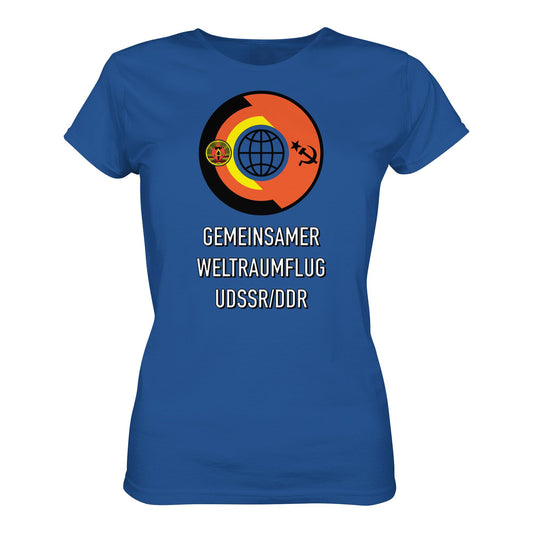 DDR Ostalgie Shirt Mädels • GEMEINSAMER WELTRAUMFLUG UDSSR-DDR (ORIGINAL WIMPEL)