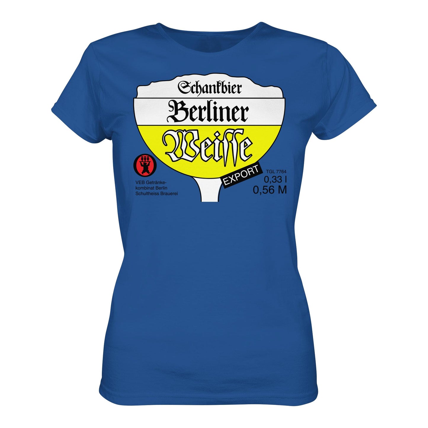 DDR Ostalgie Shirt Mädels • BERLINER WEISSE - VEB GETRÄNKEKOMBINAT BERLIN