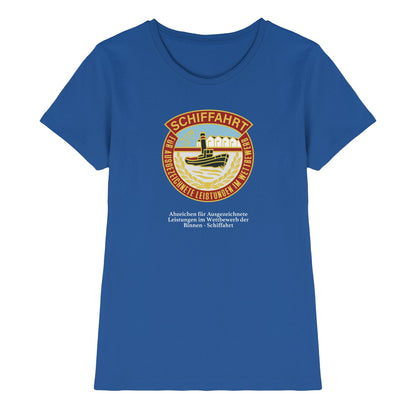 DDR Ostalgie Shirt Mädels • BINNEN-SCHIFFAHRT - ABZEICHEN FÜR AUSGEZEICHNETE LEISTUNGEN