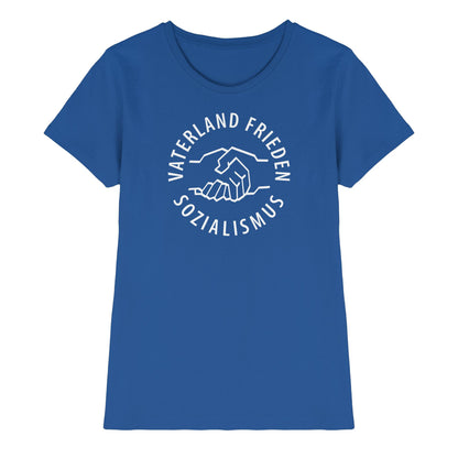 DDR Ostalgie Shirt Mädels • VATERLAND FRIEDEN SOZIALISMUS (DDR LOGO)