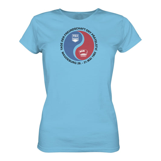 DDR Ostalgie Shirt Mädels • TAG DER FREUNDSCHAFT MAGDEBURG 1982 DDR-CSSR